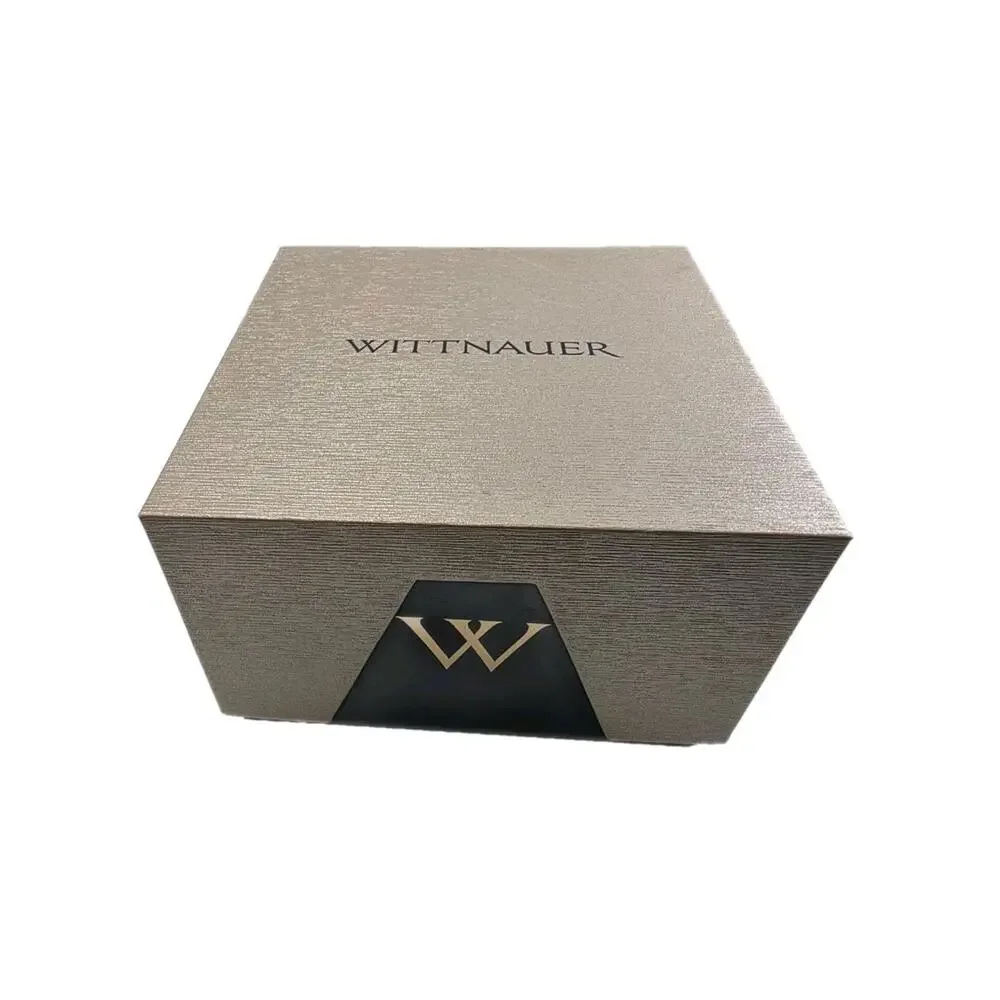 NWT Wittnauer $575 WN3092 Store Display 9.7/10 Men's Omni Black Dial Gold Quartz